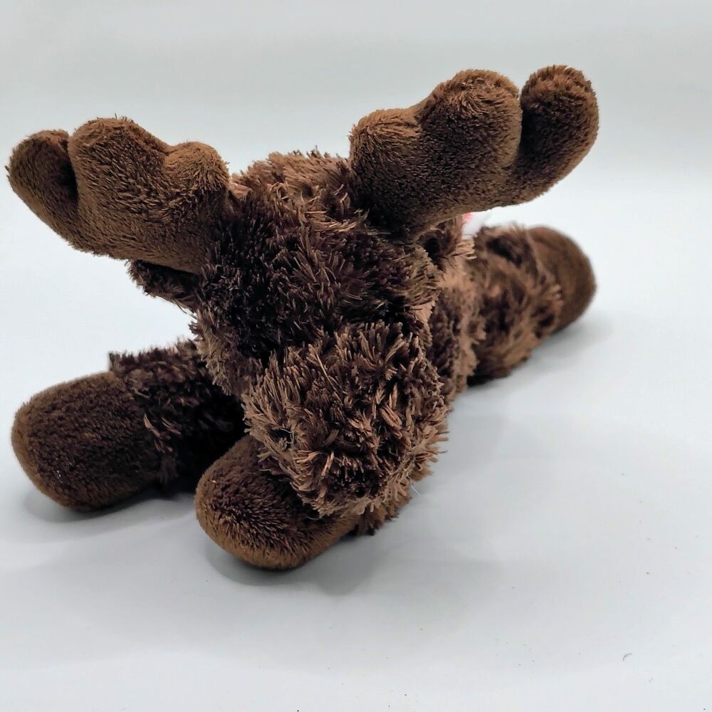 Moose Plush Toy Stuffed Animal Aurora Brown 8"